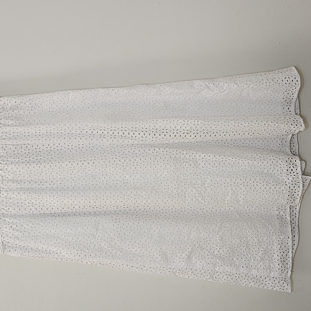 NWT J.Crew Eyelet Button-Front Sleeveless Midi Dress Size 8 - Picture 14 of 16